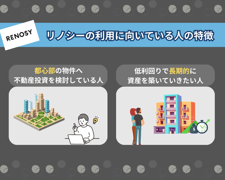 リノシーの利用に向いている人の特徴