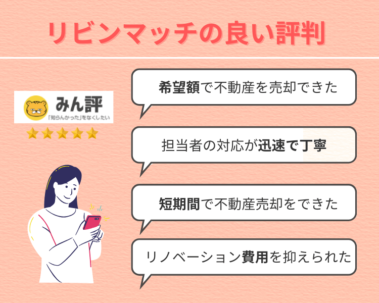 リビンマッチの良い評判